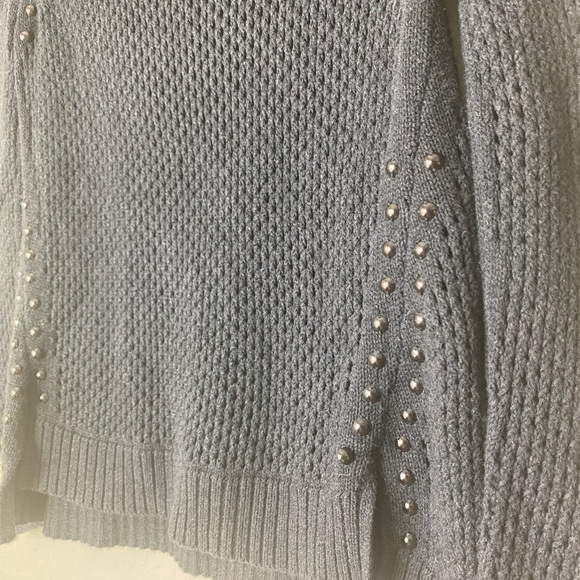 Rock & Republic Open Knit Sweater Gray Size XS - Picture 2 of 5